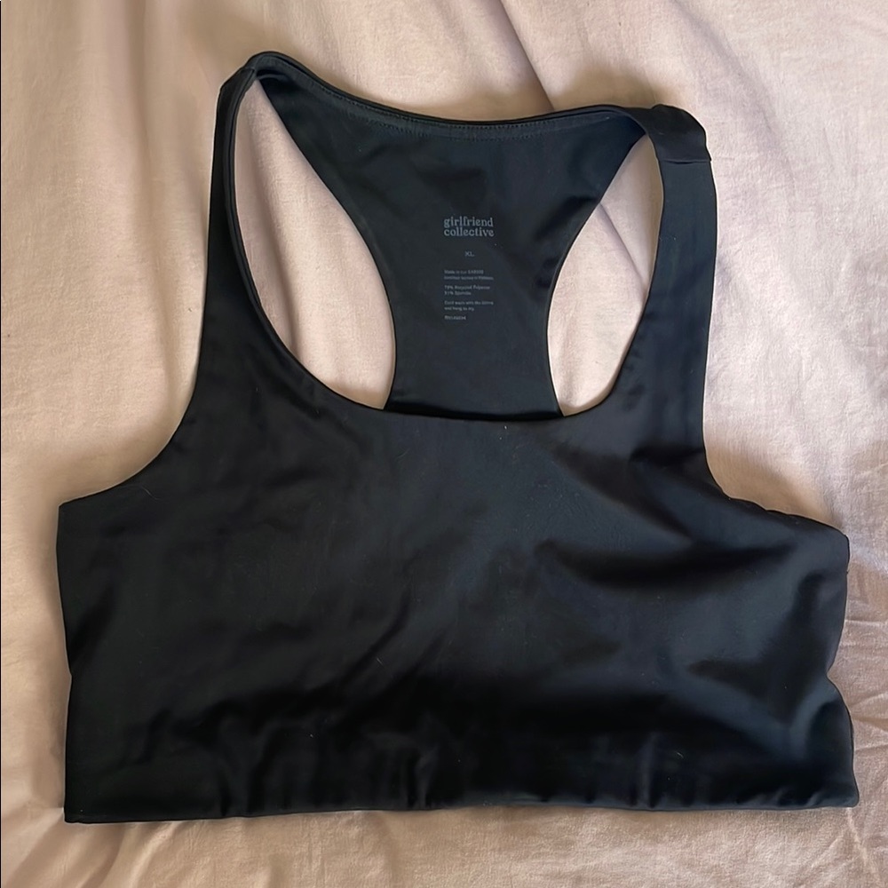 Girlfriend Collective Black Sports Bra